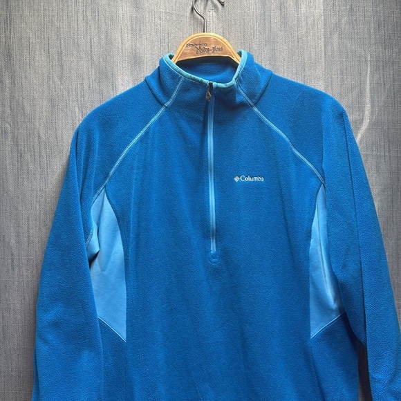 🇺🇸 Columbia Blue Quarter-Zip Pullover XL - Picture 3 of 7